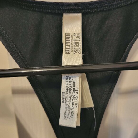 Black Sports bra/Swim Top from "Pink" - Picture 2 of 2